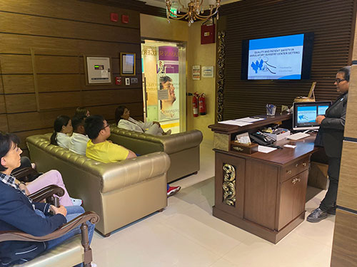 Quality and patient safety training at Hasan Surgery for other plastic surgeons in Dubai – a CME approved event by DHCR.